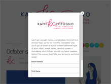 Tablet Screenshot of katiecotugno.com
